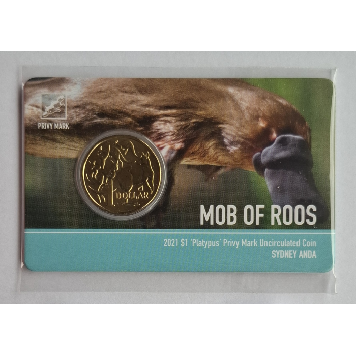 2021 $1 Mob Of Roos ANDA Money Expo carded coin set