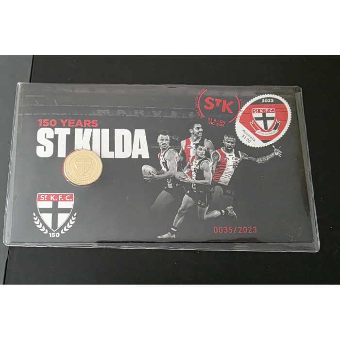 150 Years St Kilda Football Club $1 PNC ( 2023 Issue 19AFL #035/ 2023)