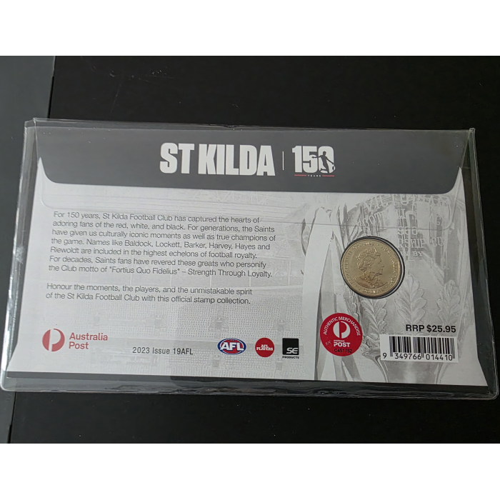 150 Years St Kilda Football Club $1 PNC ( 2023 Issue 19AFL #035/ 2023)