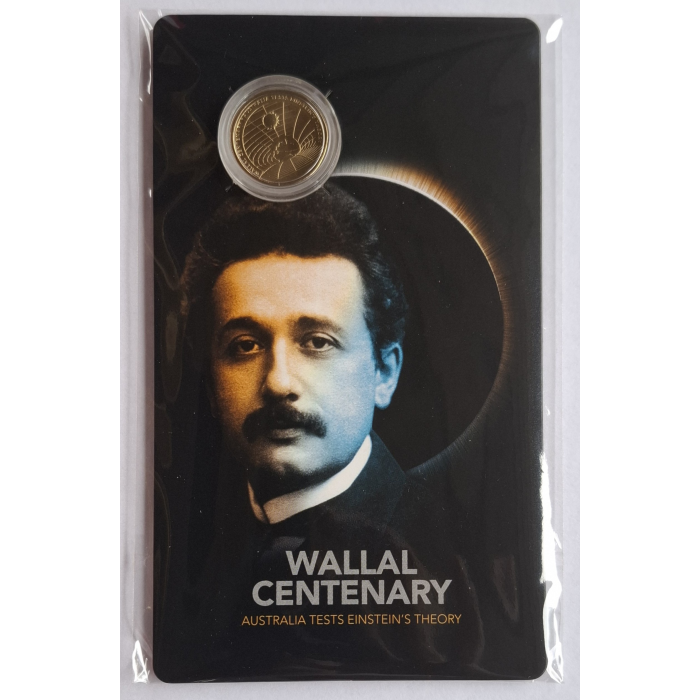 2022 $1 Wallal Centenary- Australia Tests Einstein's Theory Carded Coin