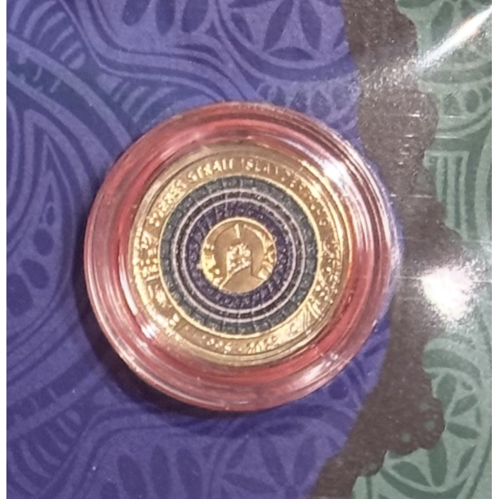2025 Torres Strait Islander Flag $2 “C” Mintmark Coloured Carded Coin 