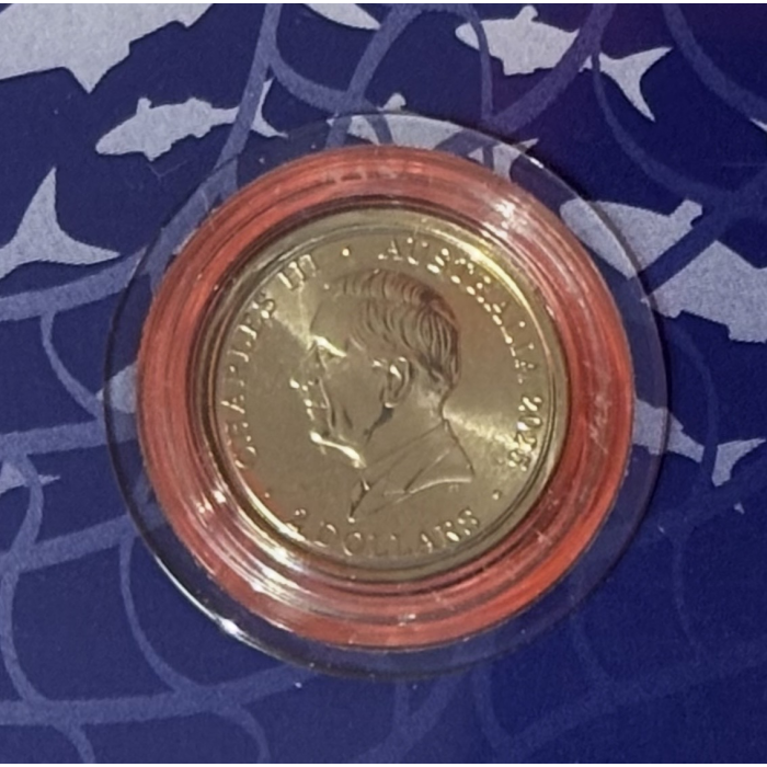 2025 Torres Strait Islander Flag $2 “C” Mintmark Coloured Carded Coin 