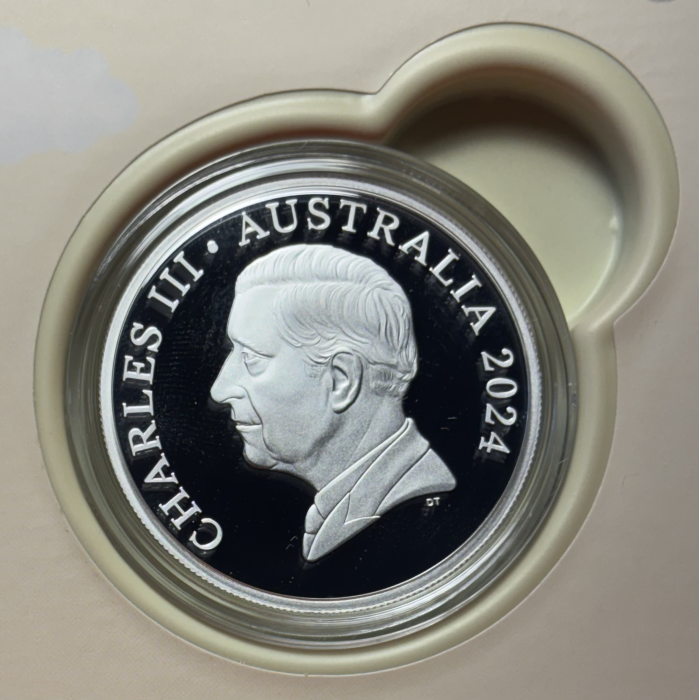 2024 RAM $5 1 oz Fine SILVER PROOF Coin Plush Toy Kangaroo