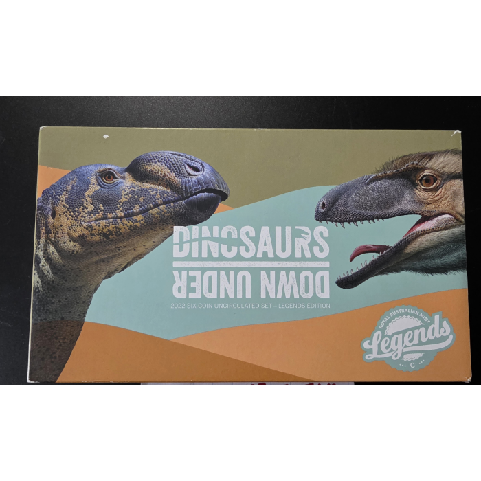 2022 Australian Dinosaurs Six Coin Uncirculated Set Legends Edition 