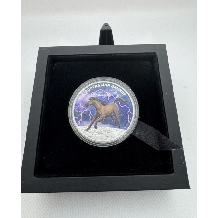 2024 Australia Perth Mint, Australian Brumby 1 oz Silver Coloured Coin