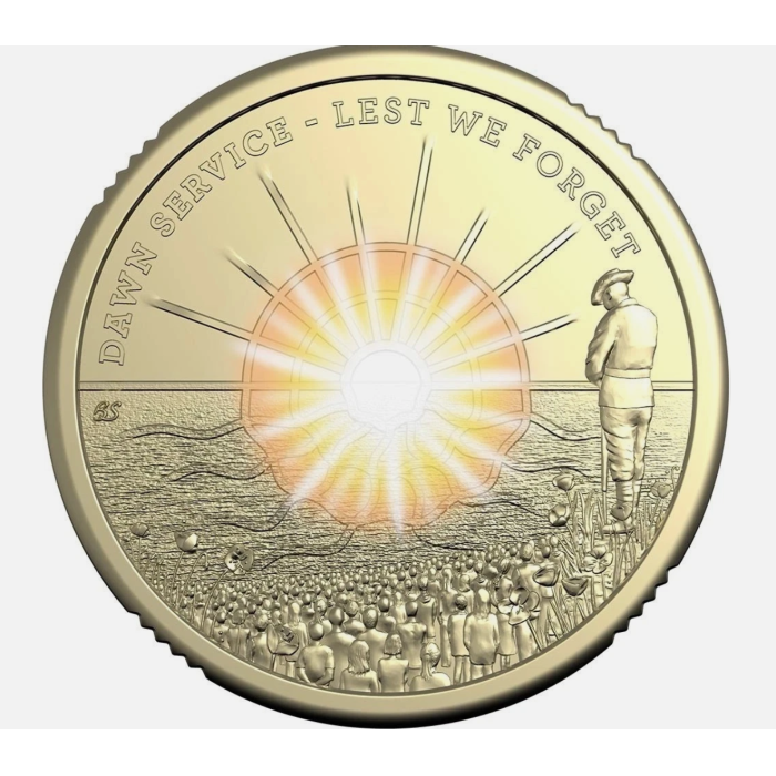 2026 $2 DAWN SERVICE LEST WE FORGET PREMIUM ROLL IN TUBE