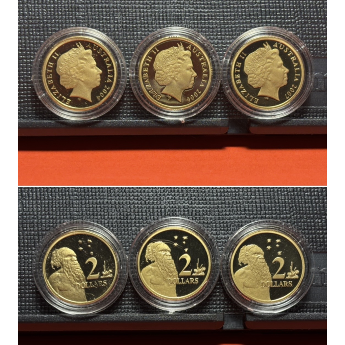 Various $2  Elder PROOF Coins x 10 - All in Capsules