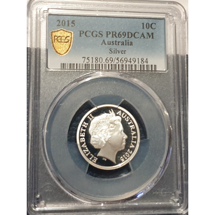 2015 10c SILVER PCGS PR69