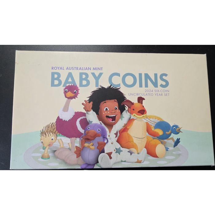 Royal Australian Mint Baby Coins 2024 Six Coin Uncirculated Year Set