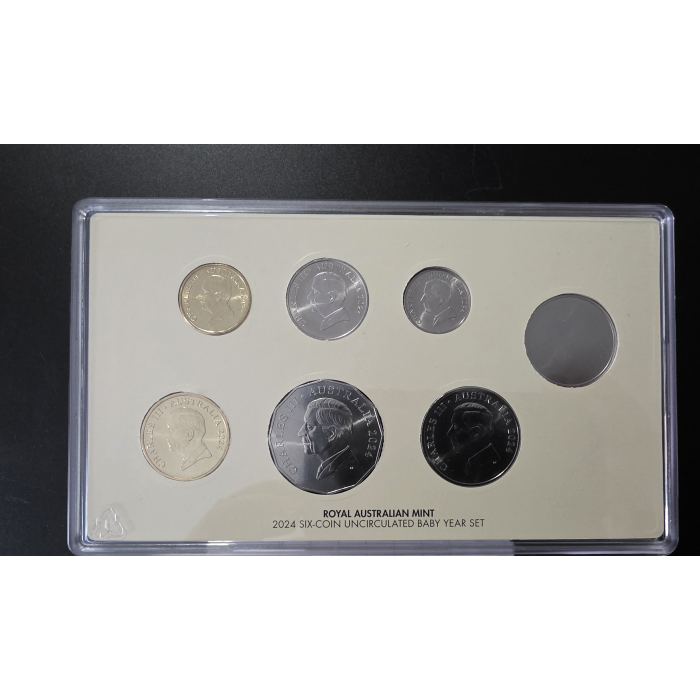 Royal Australian Mint Baby Coins 2024 Six Coin Uncirculated Year Set