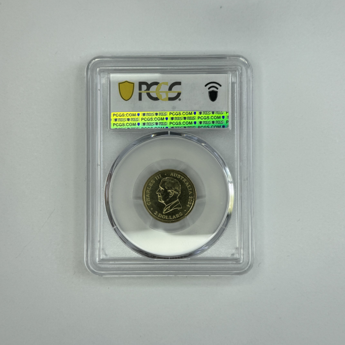 2024 $2 WAR ANIMALS REMEMBRANCE PURPLE POPPY C MINTMARK PCGS MS69