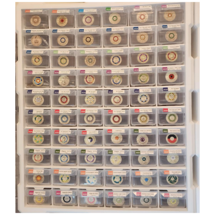 2$ Sticker Sheet - Includes All 74 Circulating Designs