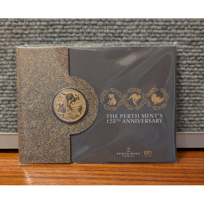 Australia: 2024 $1 The Perth Mint's 125th Anniversary, UNC Carded 