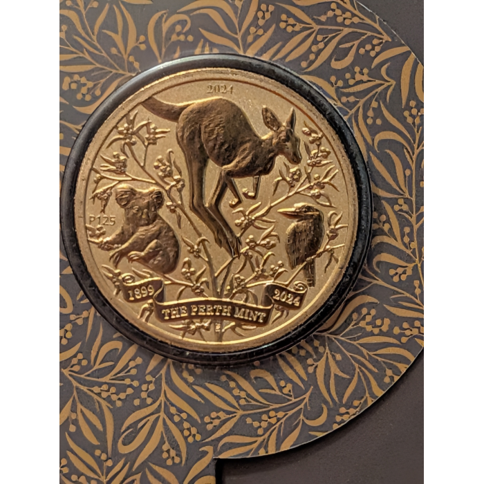 Australia: 2024 $1 The Perth Mint's 125th Anniversary, UNC Carded 