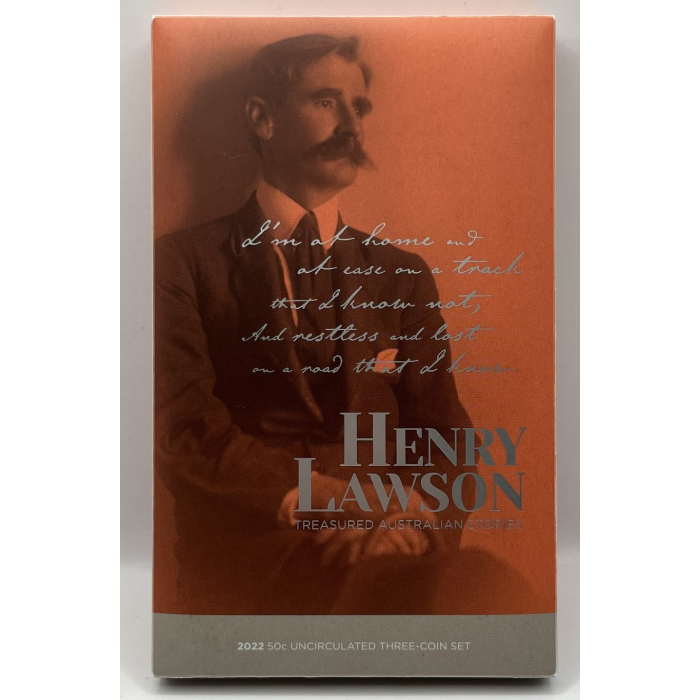 2022 50c Henry Lawson- Treasured Australian Stories carded coin set
