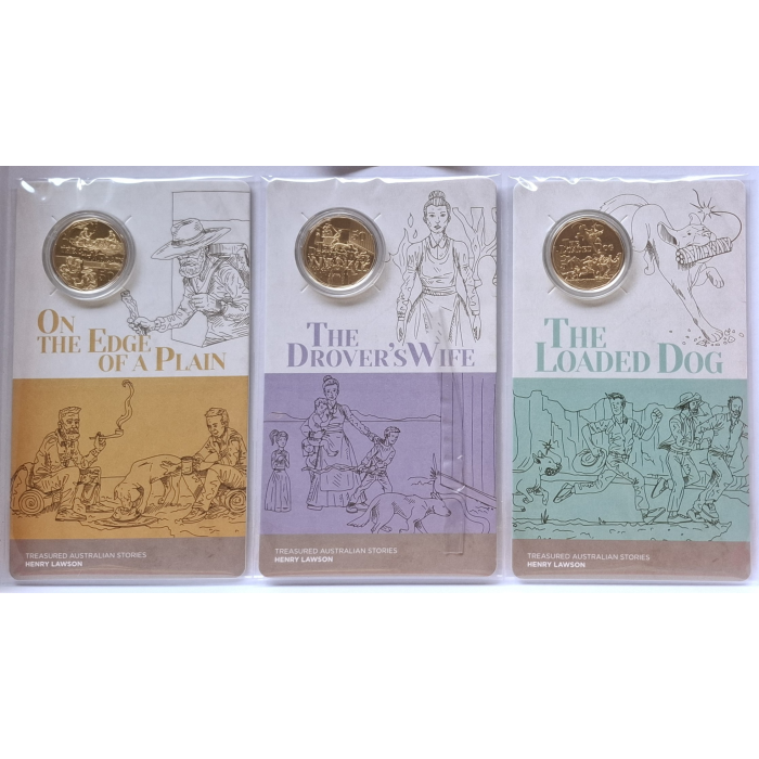 2022 50c Henry Lawson- Treasured Australian Stories carded coin set