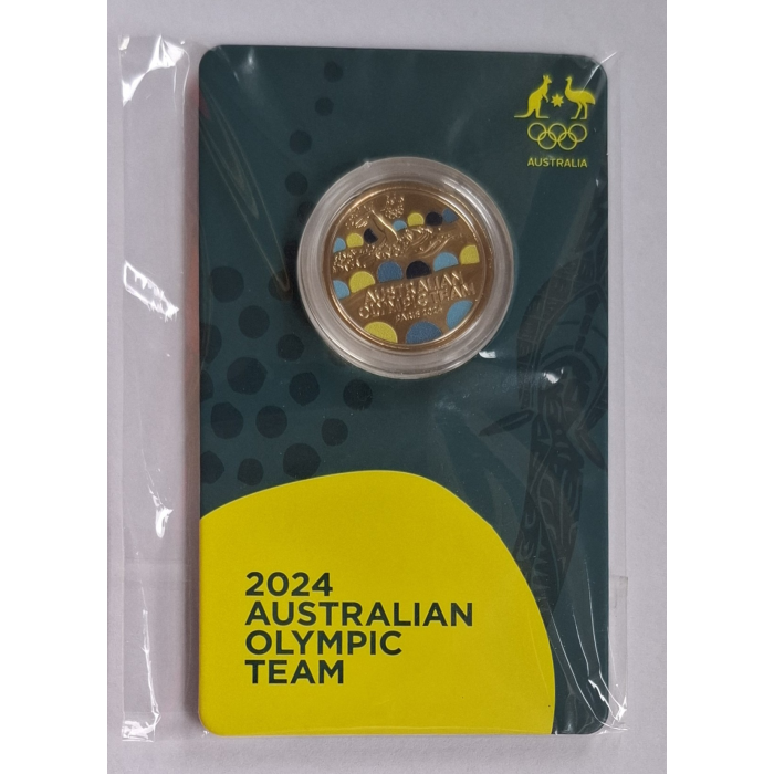 2024 $1 Australian Olympic Team Carded Coin
