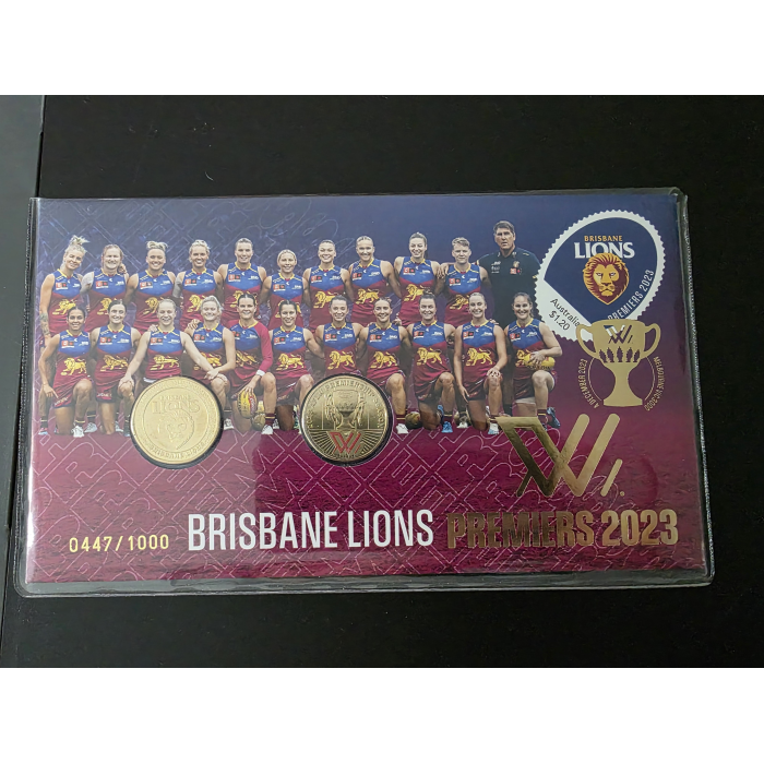 AFLW BRISBANE LIONS PREMIERS 2023 $1 PNC (#0447/ 1000)