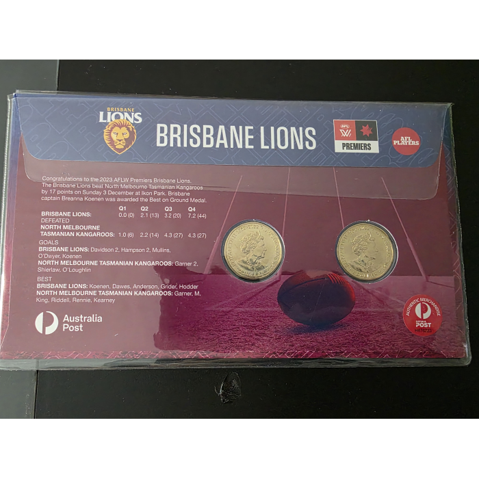 AFLW BRISBANE LIONS PREMIERS 2023 $1 PNC (#0447/ 1000)