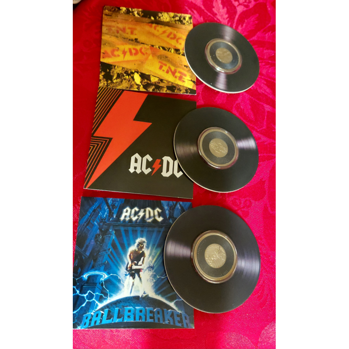 2020-2021 20c Coloured Uncirculated Seven Coin Boxed Set: "AC/DC - Volume 1."