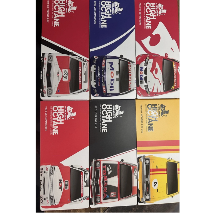 2018 - High Octane Holden 50c - Coloured 6x Coin Set **No Tin **