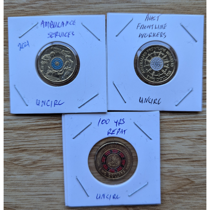 9 x Uncirculated $2 Coin