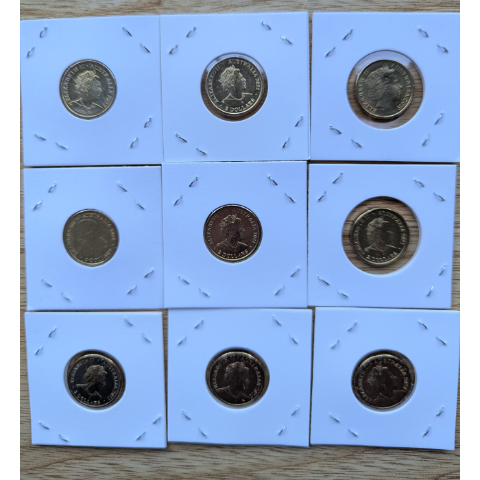 9 x Uncirculated $2 Coin
