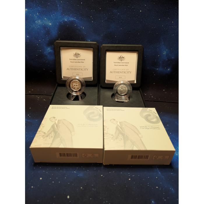 2025 $1 'C' Mintmark 60th of the Royal Australian Mint Silver Proof Coin RAM