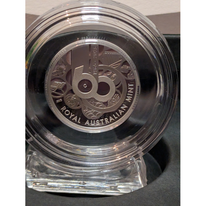 2025 $1 'C' Mintmark 60th of the Royal Australian Mint Silver Proof Coin RAM