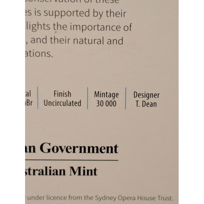 Australian World Heritage 2023 $5 Coloured Uncirculated Coin