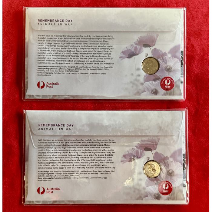 2024 - REMEMBRANCE DAY - ANIMALS IN WAR - LIMITED EDITION IMPRESSIONS 24 PNC 