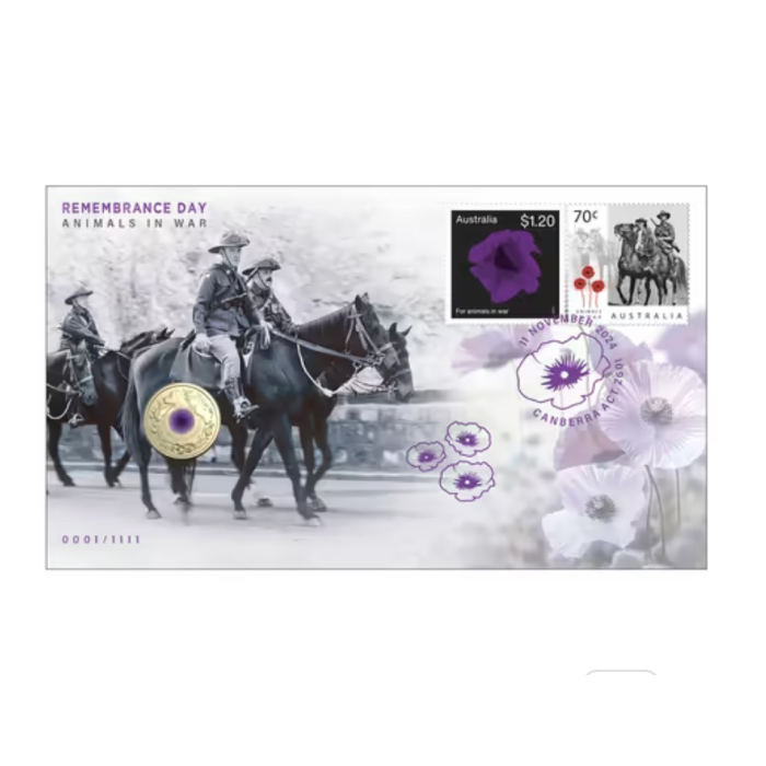 2024 - REMEMBRANCE DAY - ANIMALS IN WAR - LIMITED EDITION IMPRESSIONS 24 PNC 