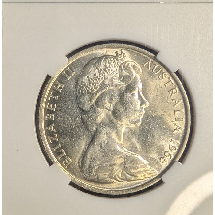 1966 AUNC ROUND 50C SILVER IN HOLDER