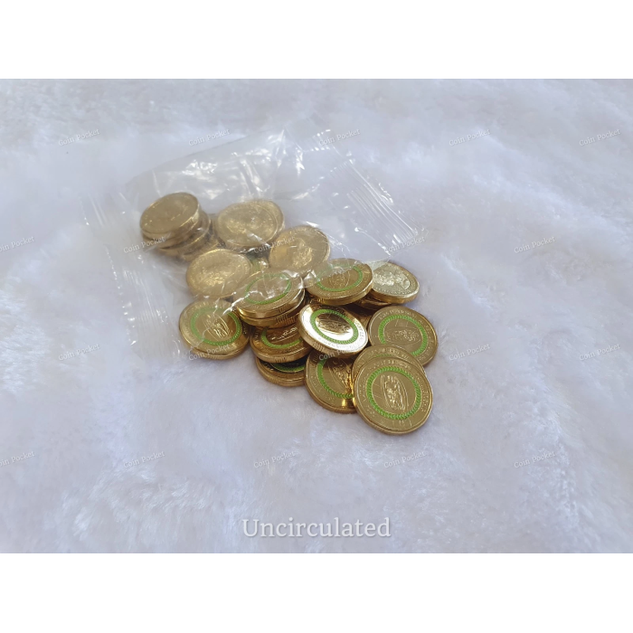 Rugby League Set of 2 Men's NRL Green Women's NRLW Blue Coins $2 Two Dollar UNC