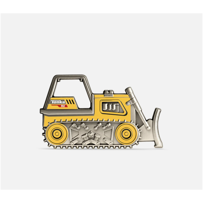 2026 Agoro Tonka BULLDOZER 1oz Silver Proof Coin Series Finale Rare Mintage 1000