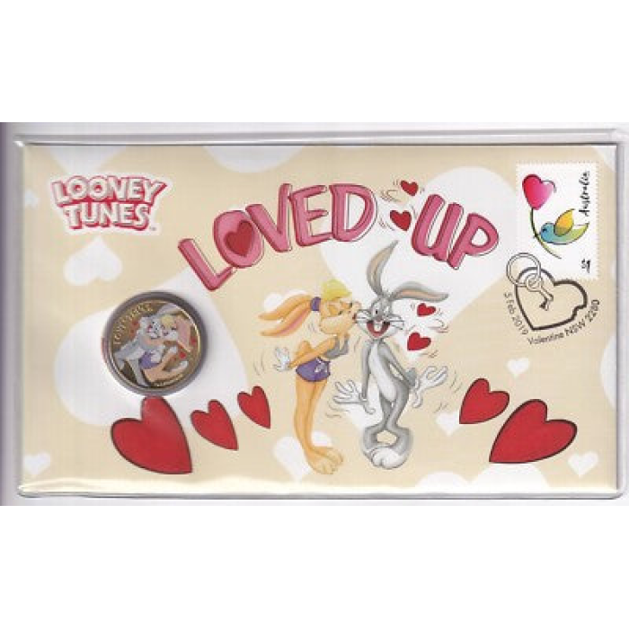 2019 $1 Loony Toons "Loved Up" PNC - Mintage: 7,500