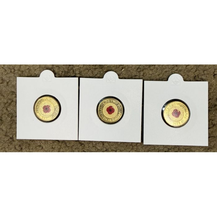 2012 $2 Red Poppy Coin – Paint Chip