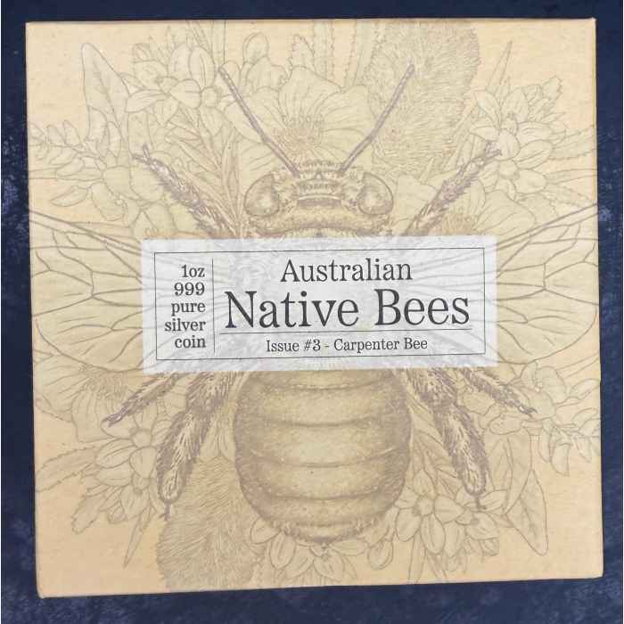 1oz Silver Carpenter Bee Coin – .999 Pure Silver