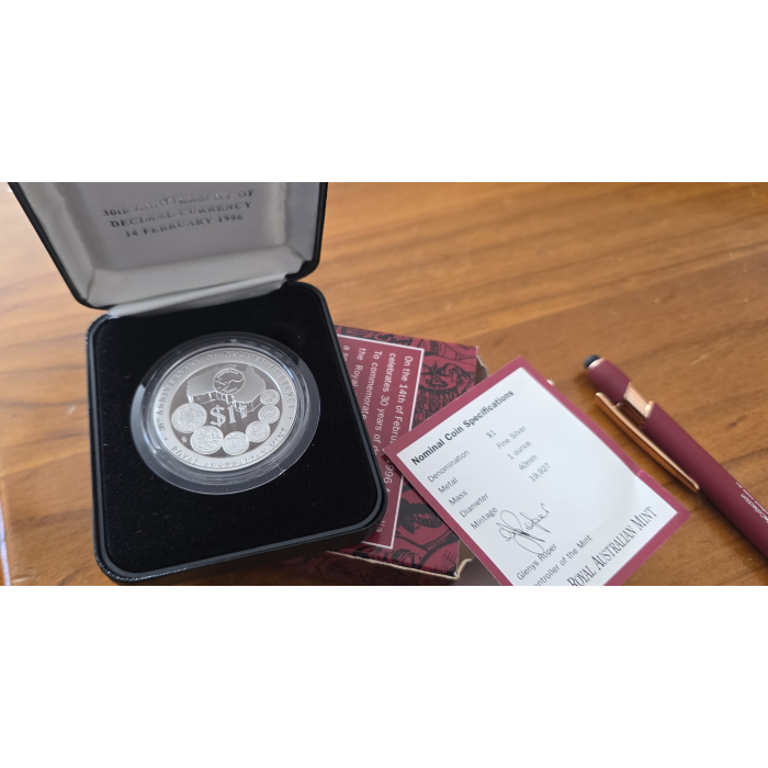 Australia 1996 Royal Australian Mint 30th Anniversary of Decimal Currency In Aus