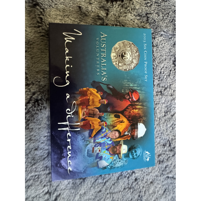 2003 RAM Australia’s Volunteers 6 coin Proof Year set 