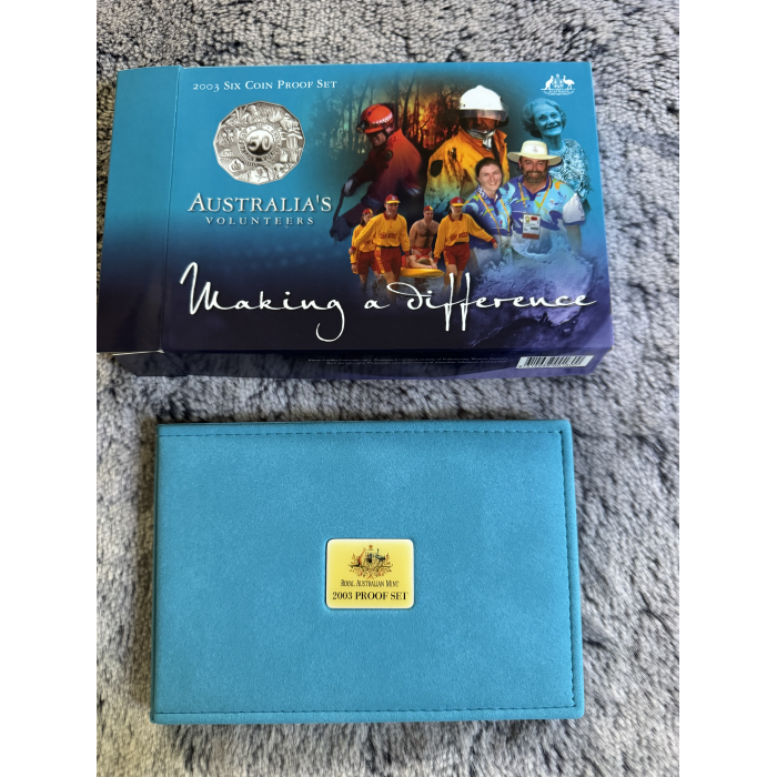 2003 RAM Australia’s Volunteers 6 coin Proof Year set 