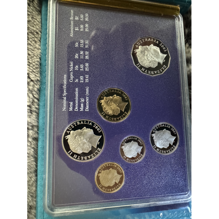 2003 RAM Australia’s Volunteers 6 coin Proof Year set 