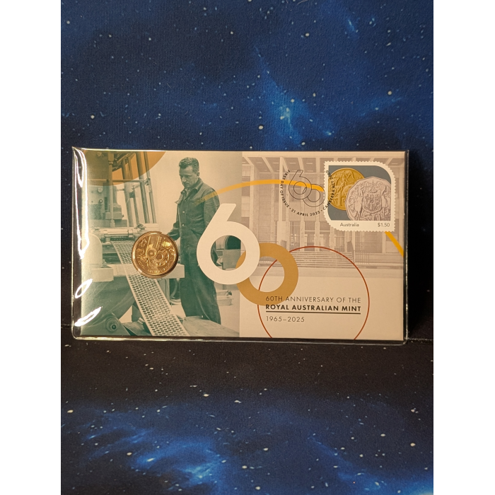 2025 60th Anniversary of  Royal Australian Mint RAM $1 One Dollar Coin PNC