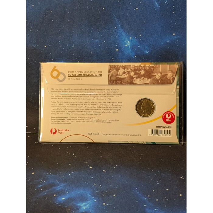 2025 60th Anniversary of  Royal Australian Mint RAM $1 One Dollar Coin PNC