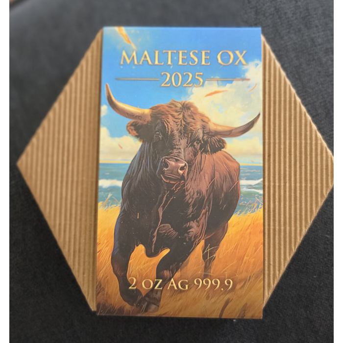 2025 Germania Mint MALTESE OX 2oz Silver Coin – BERLIN AWARD WINNER!