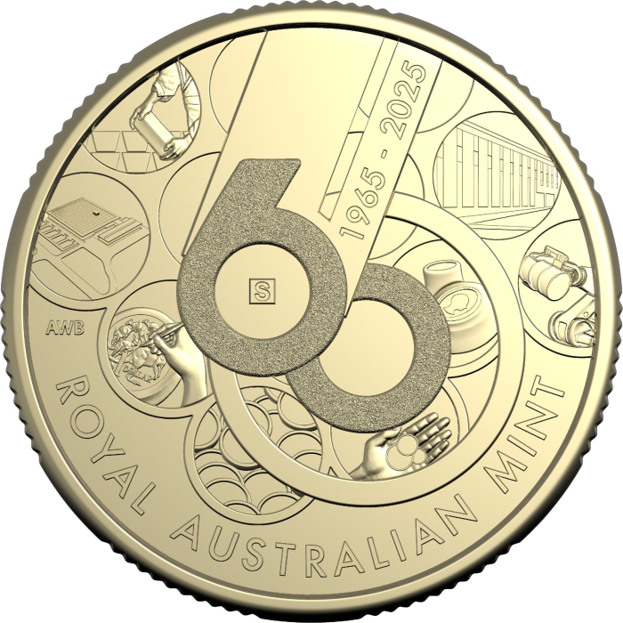 ROYAL AUSTRALIAN MINT - 60TH ANNIVERSARY OF THE ROYAL AUSTRALIAN MINT | 2025 $1 