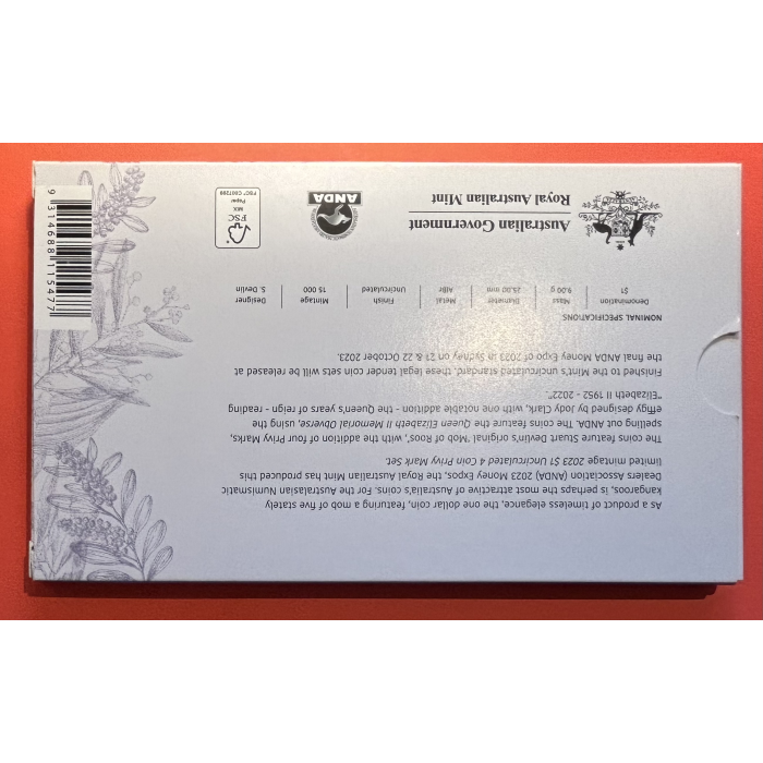 2023 ANDA Mony Expo $1 UNC 4 Coin Privy Mark Set