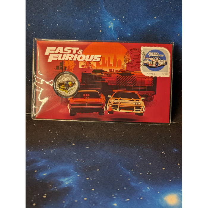 2025 Fast And Furious  NIUE $1 Coloured coin PNC - Mintage 5000