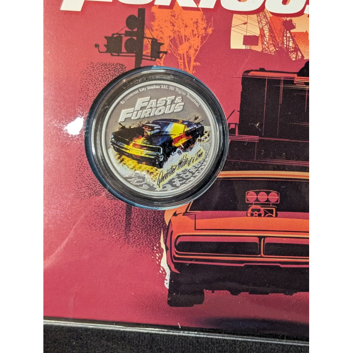 2025 Fast And Furious  NIUE $1 Coloured coin PNC - Mintage 5000