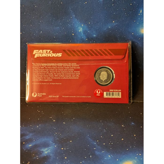 2025 Fast And Furious  NIUE $1 Coloured coin PNC - Mintage 5000